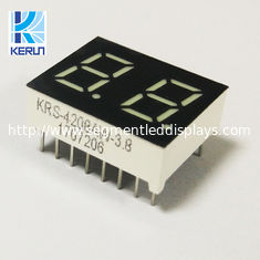White 0.4 Inch Dual Digit 7 Segment LED Displays Common Anode