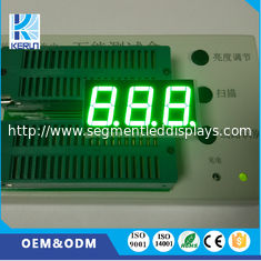 Pure Green 3 Digit Seven Segment LED Display 0.56 Inch For Instrument Panel