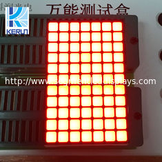 7x11 orange color square hole led dot matrix display module led panel for lift