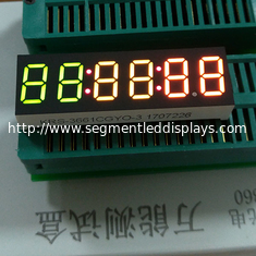 6 Digit Tricolour 7 Segment LED Displays 45x18mm For Temperature Indicator