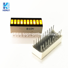 SGS Yellow 10 Segment LED Bar Display For Industrial Equipment