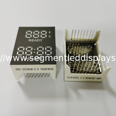 White color customized 7 segment led display for kitchen appliance oven OEM ODM service