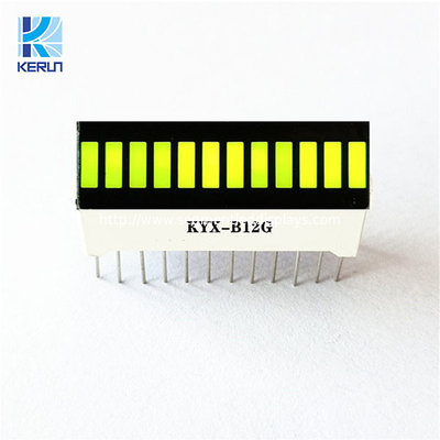 Yellow Green Common Anode 12 Segment LED Bar Display For Electronic Controller